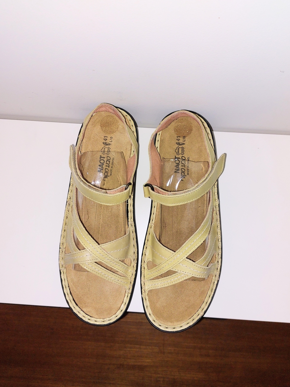 Naot Women’s Beige Comfort Sandals - Strappy Closed Heel